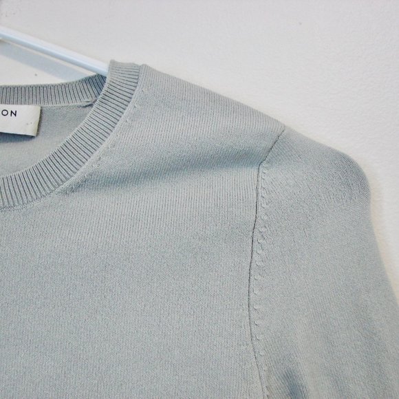 Aritzia Babaton Gray Sculpt Knit Empire Long Sleeve Top Size XS - Picture 8 of 11